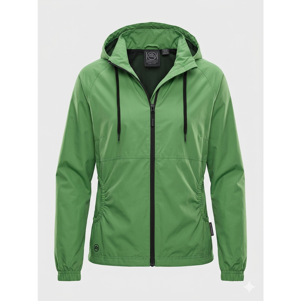 Stormtech Performance W Medium Tritium Shell Waterproof Hooded Rain Jacket Green